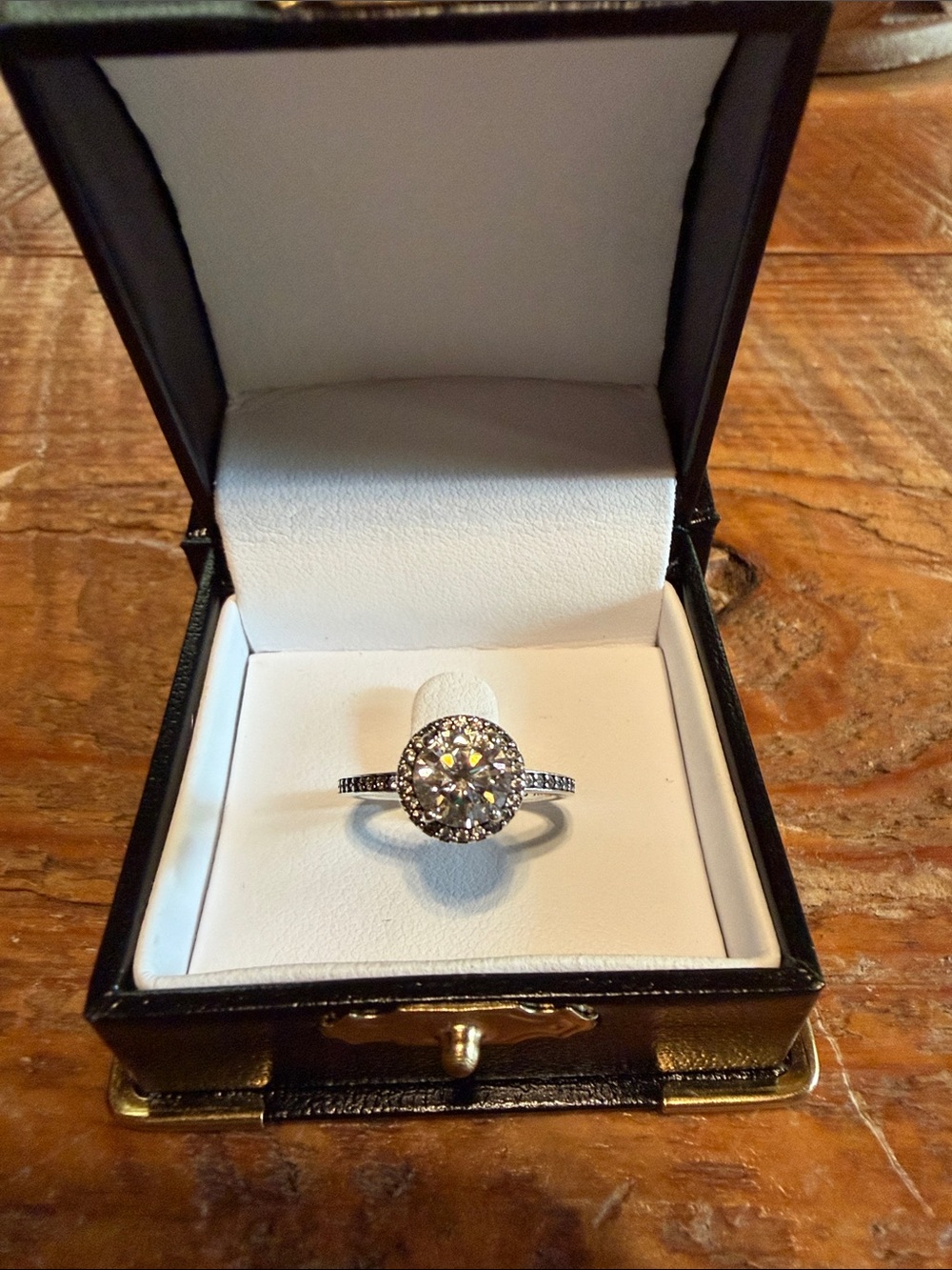 Pandora Round Sparkle Halo Ring